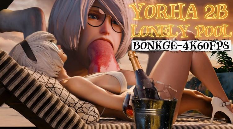 YorHa 2B Lonely Pool Bonkge 4K60FPS Hentai 3D Comic Porn